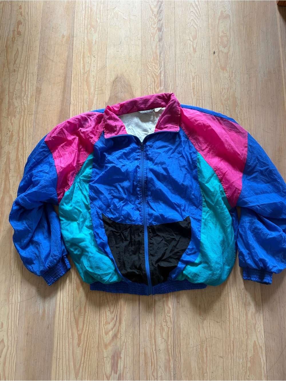 Vintage 80s Serge Saint Yves Windbreaker Bomber Jacket